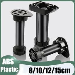 Heavy Duty Cupboard Foot Load Bearing Bracket Anti-Slip Cabinet Leg 8/10/12/15cm Adjustable Height Cabinet Levelers For Bathroom