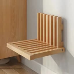 Wall-Mounted Folding Shoe Changing Stool Porch Organizer Neat Advanced Space-Saving Footwear Holder for Entrance