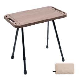 Aluminum Alloy Folding Camping Table Adjustable Height 2 Level Outdoor Portable Table with Carry Bag for Picnic BBQ