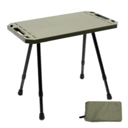 Aluminum Alloy Folding Camping Table Adjustable Height 2 Level Outdoor Portable Table with Carry Bag for Picnic BBQ