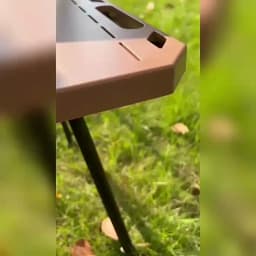 Aluminum Alloy Folding Camping Table Adjustable Height 2 Level Outdoor Portable Table with Carry Bag for Picnic BBQ