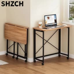 Simple Computer Desk Foldable Mobile Bedroom Makeup Bedside Small Desk Writing Desk