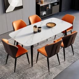 Luxury Modern Dining Chair - Nordic Style Backrest Chair for Home/Cafe, Ergonomic Restaurant Chair with Metal Legs