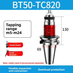 BT30-GT12 Tapping Holder Flexible Overload Protection M3-M16 for CNC Machining Center