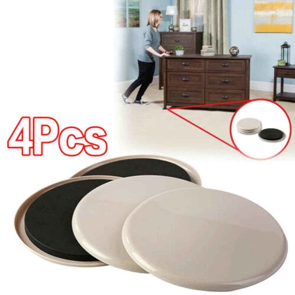 4pcs EVA Furniture Sliders Legs Pads For Carpet Surfaces Construction Prevents Carpet Damage During Furniture Movement