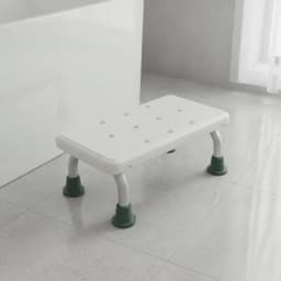 Bathroom Step Stool Rustproof Step Stool with Non-Slip Top Bath Seat Compact Footstool Easy to Clean for Elderly, Bathtub