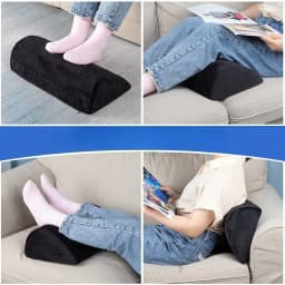 Memory Foam Office Foot Stool & Under Desk Footrest Leg Elevation Pillow for Gaming & Home Office 1/2pcs