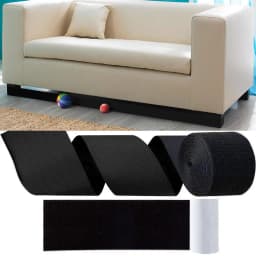 Durable 3/6/10M Sofa Toy Blocker Adhesive Strap Dustproof Sofa Edge Baffle Nylon Adjustable Under Couch Blocker