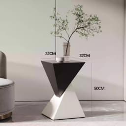 Metal Luxury Sofa Side Table Minimalist Bedroom Nightstand Stain-Resistant Geometric Tea Table Modern Corner Stand