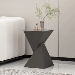 Metal Luxury Sofa Side Table Minimalist Bedroom Nightstand Stain-Resistant Geometric Tea Table Modern Corner Stand