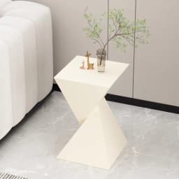 Metal Luxury Sofa Side Table Minimalist Bedroom Nightstand Stain-Resistant Geometric Tea Table Modern Corner Stand