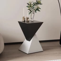Metal Luxury Sofa Side Table Minimalist Bedroom Nightstand Stain-Resistant Geometric Tea Table Modern Corner Stand