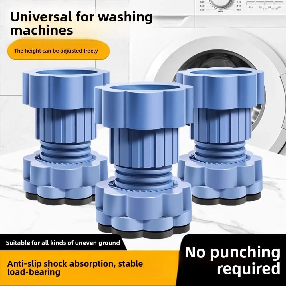 Multi-Functional Washing Machine Shockproof Pad Adjustable Universal Anti Vibration Mat Anti-Slip Furniture Foot Pad