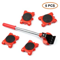 Heavy Duty Furniture Mover Set Furniture Mover Tool Transport Lifter Heavy Stuffs Moving Wheel Roller Bar Hand Tools