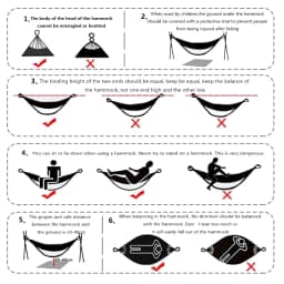 Goodwin Cotton Hammock, Brazilian Double Hammock, Soft Comfortable Fabric Canvas Hammock for Patio, Porch, Garden and Backyard
