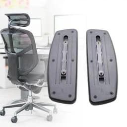 2Pcs/1Pair with Mounting Hole Office Chair Arm Pads Easy Installation Water Resistant Replacement Armrest Universal