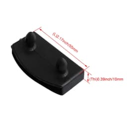 50/100/200/500Pcs Plastic Bed Slat End Caps Holders Replacement for Holding and Securing Wooden Slats Bed Base Black