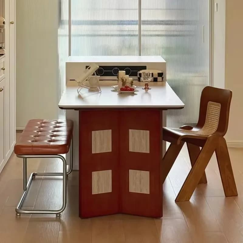 Design Square Dining Tables Nordic Italian Work Wooden Luxury Dining Tables Modern Space Saving Tavolo Pranzo Home Furniture