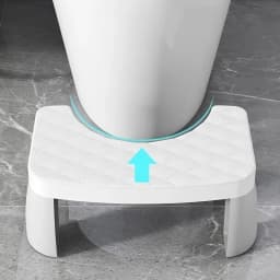 Anti-Slip Toilet Step Stool, Comfort Squat Posture Footrest, Sturdy Portable Bathroom Stool for Adults & Kids