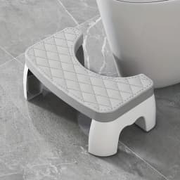 Anti-Slip Toilet Step Stool, Comfort Squat Posture Footrest, Sturdy Portable Bathroom Stool for Adults & Kids