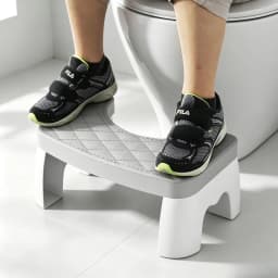Anti-Slip Toilet Step Stool, Comfort Squat Posture Footrest, Sturdy Portable Bathroom Stool for Adults & Kids