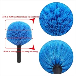 Soft Bristles Twist-on Cobweb Duster Head, for Outdoor & Indoor Cleaning, Fits Standard 3/4 Inch Threaded Poles