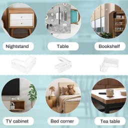 10/20Pcs Corner Protector L-shaped Safety Table Corner Guards Set Pvc Table Corner Protection Soft Transparent Corner Protection