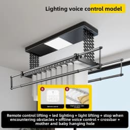 Intelligent remote control household balcony electric drying rack lifting and retractable clothes drying voice voice control