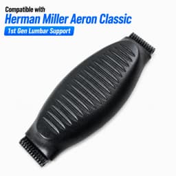 Herman Miller Aeron Classic Lumbar Support Pad Replacement Black/Gray Size A/B/C Office Chair Back Support Cushion