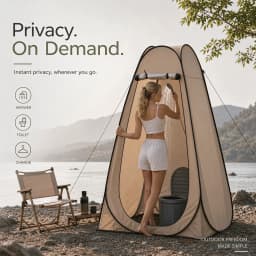 Pop Up Shower Tent Portable Privacy Tent Outdoor Camping Toilet Changing Room Waterproof Foldable Shelter With Carry Bag