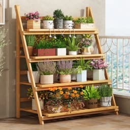 Flower Rack New Balcony Multi-layer Indoor Floor-to-ceiling Flower Pot Rack Green Basket Hanging Orchid Living Room Ladder Rack