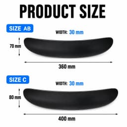 Herman Miller Aeron Classic & Remastered Seat Foam Pad Insert Replacement, Black Cushion Pad Size B/C Office Chair Accessory