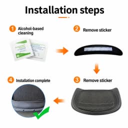 Herman Miller Aeron Classic & Remastered Seat Foam Pad Insert Replacement, Black Cushion Pad Size B/C Office Chair Accessory