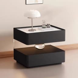 Smart Charging Nightstand Modern Organizer Decor Drawers Bedroom Mobile Bedside Table Storage Mesitas De Noche Hotel Furniture