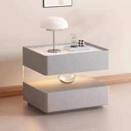 Smart Charging Nightstand Modern Organizer Decor Drawers Bedroom Mobile Bedside Table Storage Mesitas De Noche Hotel Furniture