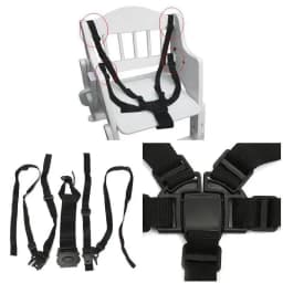 Child Seat Belt Trolley Protective Strap Tricycle Baby Stroller Seat Belts Dining Chair Bandage Buggiest Five Point Safety Belt