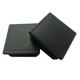 1~100Pcs Square Plastic End Caps Black Tube Pipe Plug Bung Stopper Assorted Sizes 10x10mm-120x120mm for Chair Legs Furniture DIY