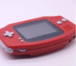 Game Boy Premium GBA Custom Transparent Blue Handheld Console with Original LCD Japanese Version