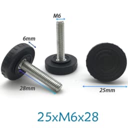 Round/Square Adjustable Foot Mats With Nut Blanking End Cap Pipe Plug Adjustable Screw Foot Pad Furniture Leg Cover End Cap