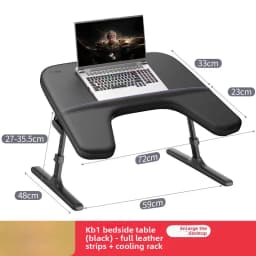 Foldable Laptop Desk Adjustable Bed Table for Study Office Gaming Sofa Dorm Student