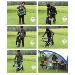 Aluminum Folding Director's Chair, Portable Camping Chair for Fishing, Beach, and Outdoor