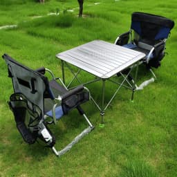 Aluminum Folding Director's Chair, Portable Camping Chair for Fishing, Beach, and Outdoor