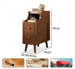 Nordic Simple Low Modern Bedside Table, Luxury Narrow Home Furniture Living Room, Bedroom Bedside Table