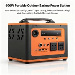 700W 2000W Portable Lithium Power Station 220V DC AC Output LCD Monitor Emergency Power Pack for Camping Home Outdoor Use