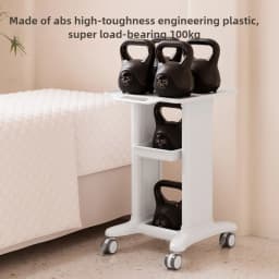 Beauty Salon Rolling Cart Mobile Skincare Instrument Trolley Multi-Tier Tool Organizer Drawer Heavy-Duty Cosmetic Storage Rack