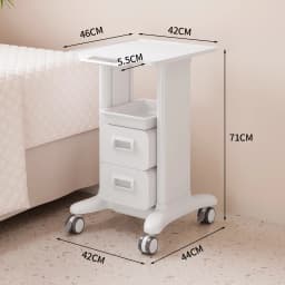 Beauty Salon Rolling Cart Mobile Skincare Instrument Trolley Multi-Tier Tool Organizer Drawer Heavy-Duty Cosmetic Storage Rack