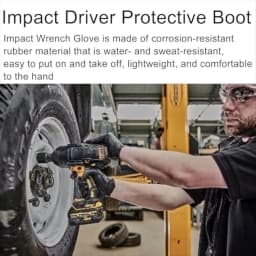 High Torque Impact Wrench Boot for PB850-QZ DCF850 Rubber Impact Driver Wrench Protective Sleeve Suit