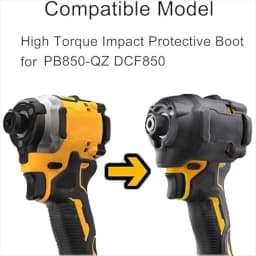 High Torque Impact Wrench Boot for PB850-QZ DCF850 Rubber Impact Driver Wrench Protective Sleeve Suit