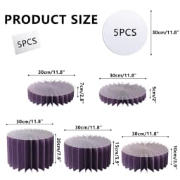 Round Pedestal Stand Foldable Cardboard Columns Cylinder Tables for Parties Baby Shower Birthday Wedding Display Decoration