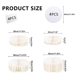 Round Pedestal Stand Foldable Cardboard Columns Cylinder Tables for Parties Baby Shower Birthday Wedding Display Decoration